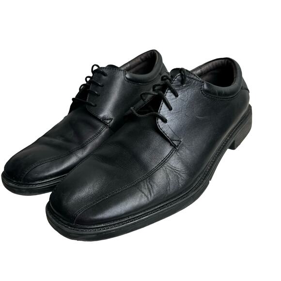 Nunn Bush Men's MARCELL Black leather Bicycle Toe Oxford Shoes 83364-01 Size 10M - Picture 1 of 11